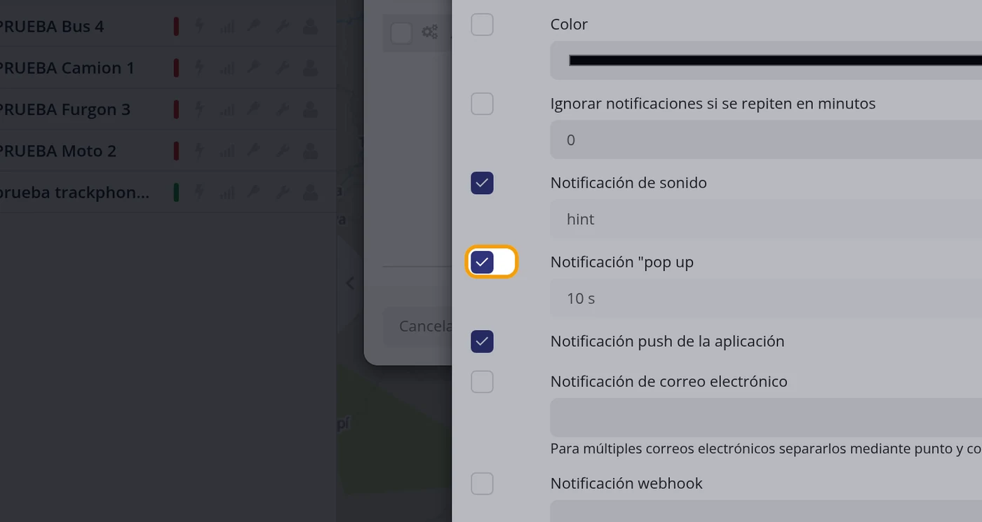 Paso 10: Revise el aviso en pantalla