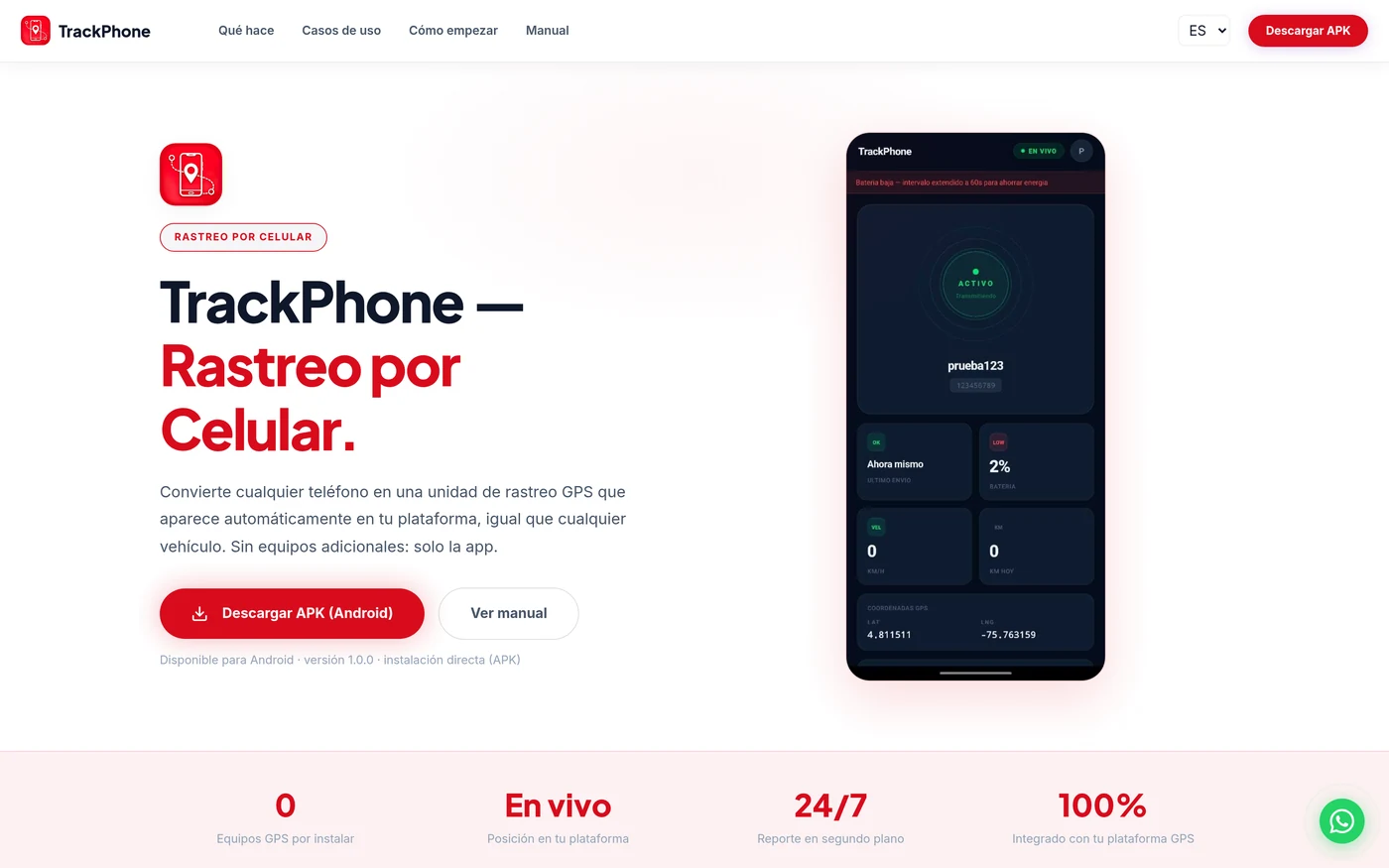 Paso 19: TrackPhone
