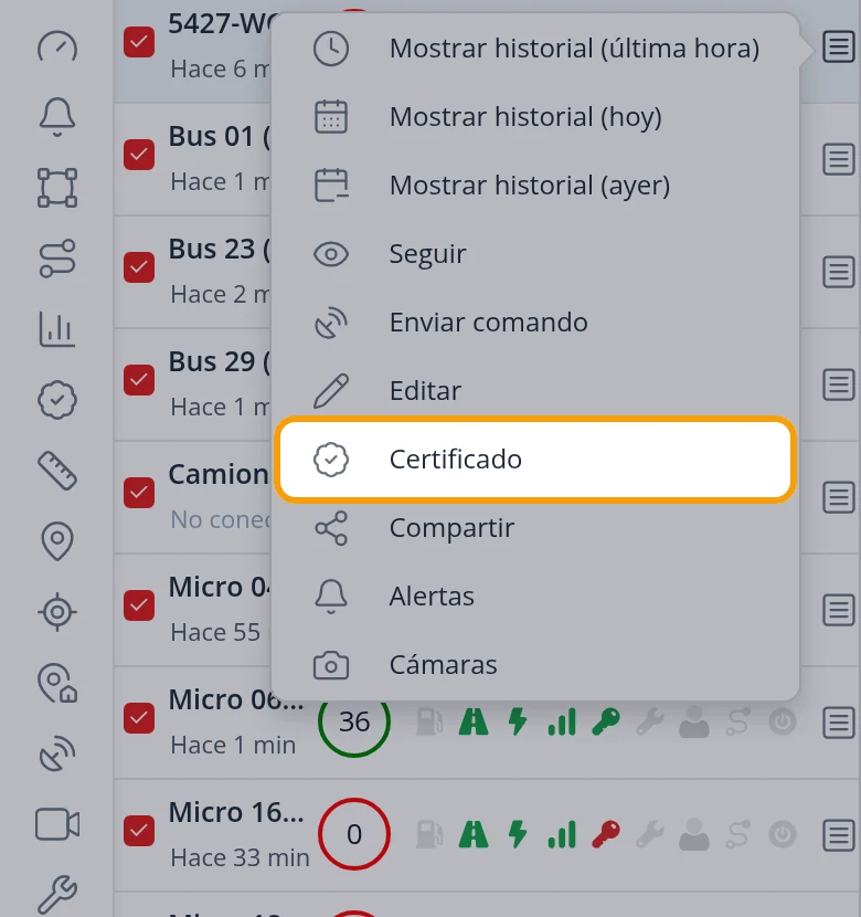 Desde el teléfono, igual