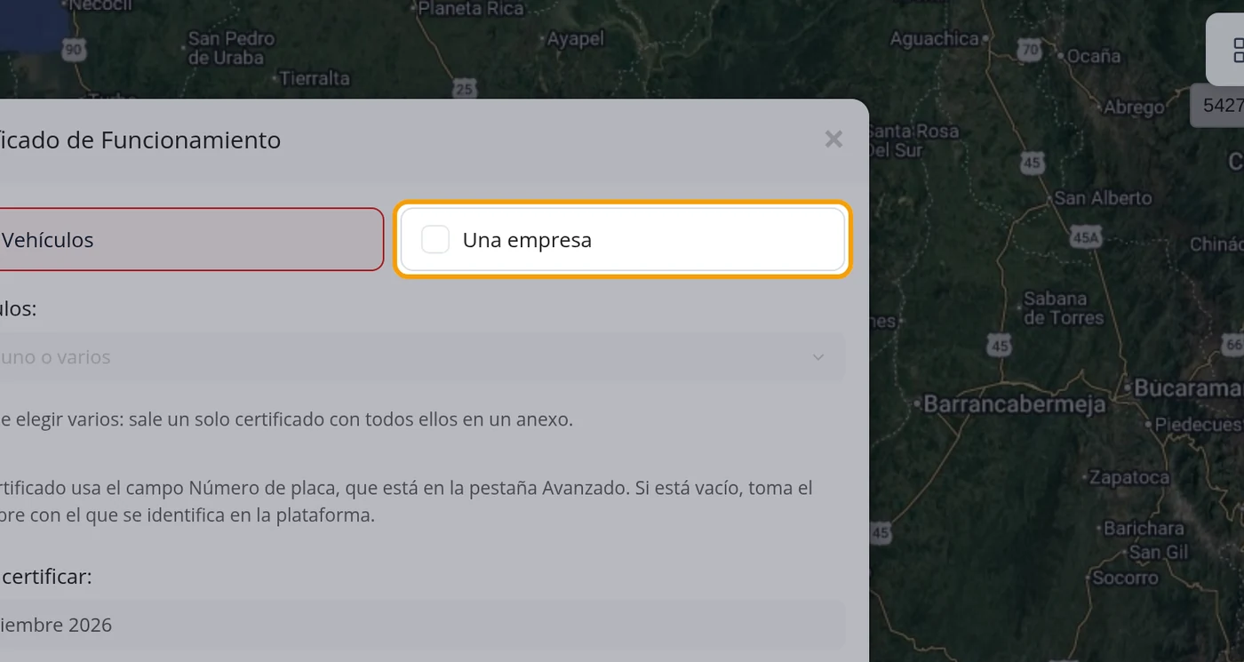 Un vehículo, varios, o la empresa entera