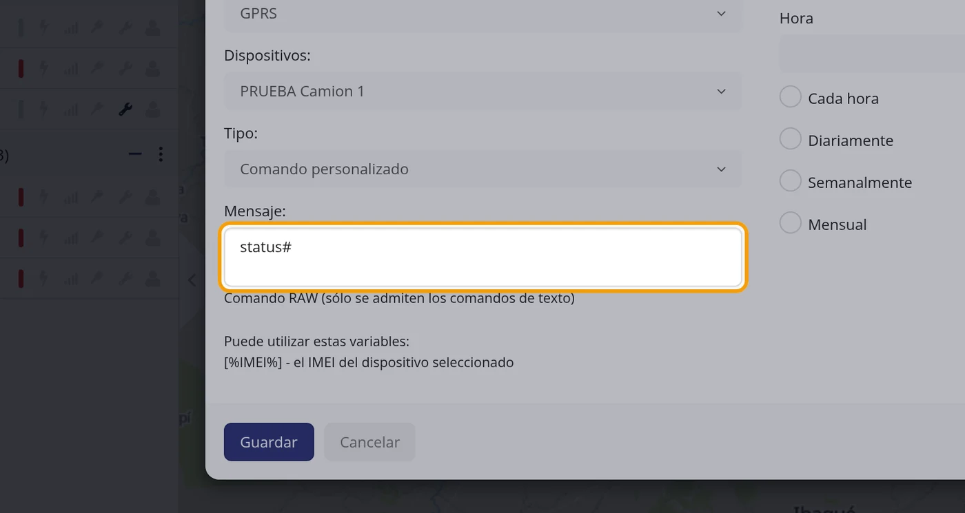 Paso 6: Escriba la orden