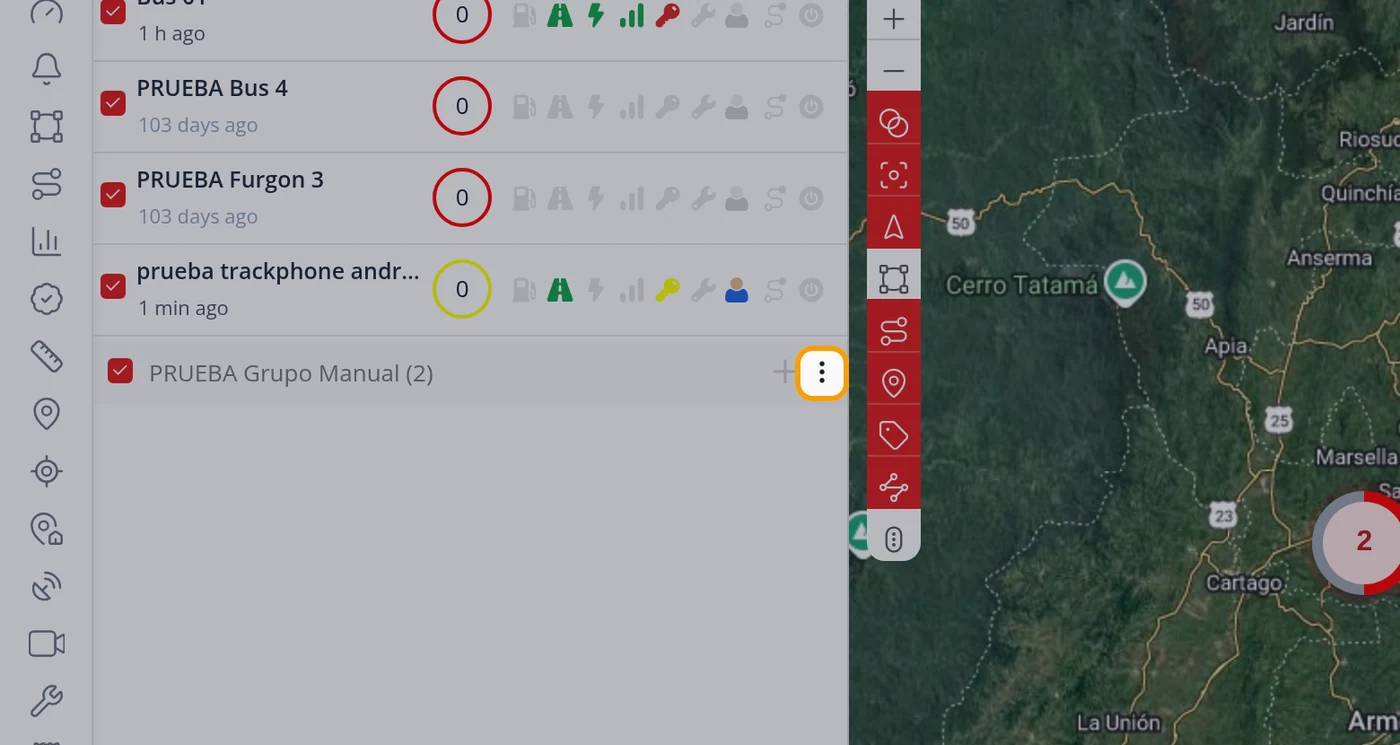 Put another vehicle into an existing group