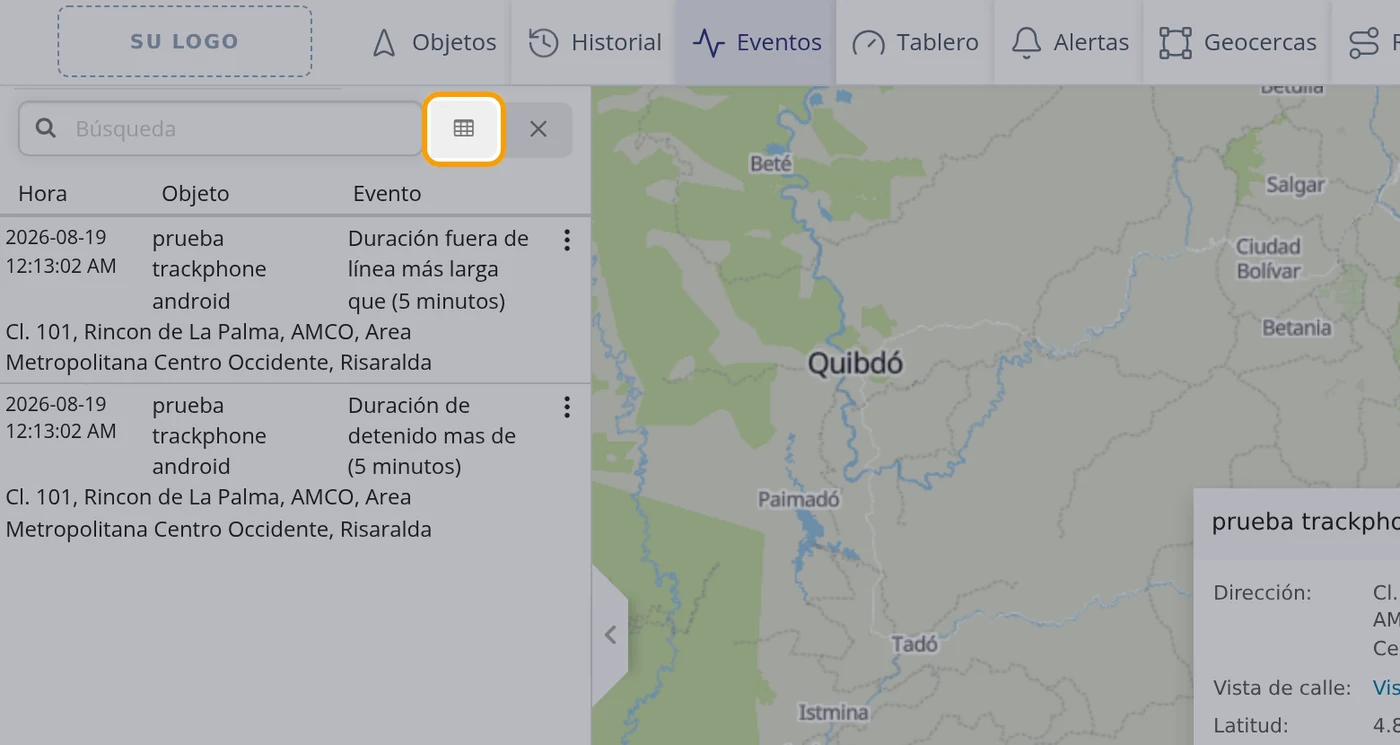 Paso 8: Abra la lista completa con el primer botoncito