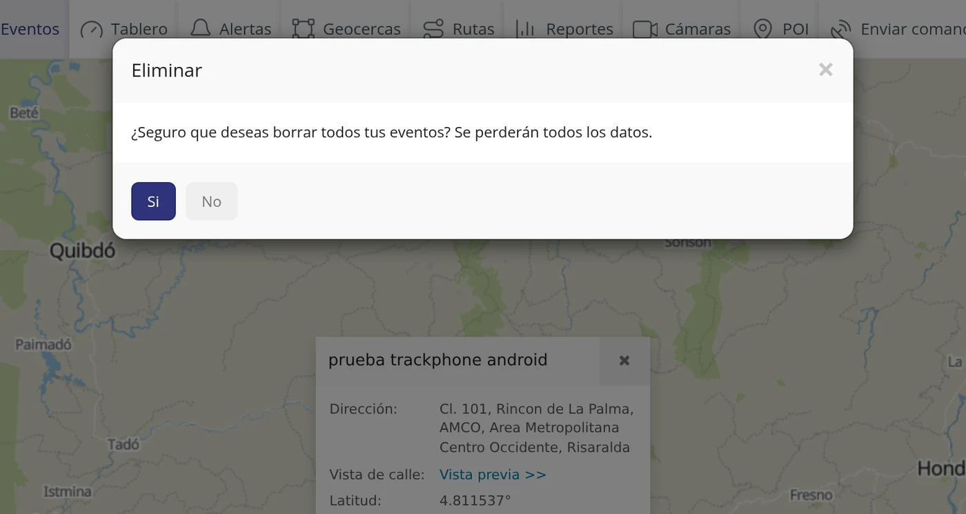 Paso 22: Confirme que quiere vaciarla