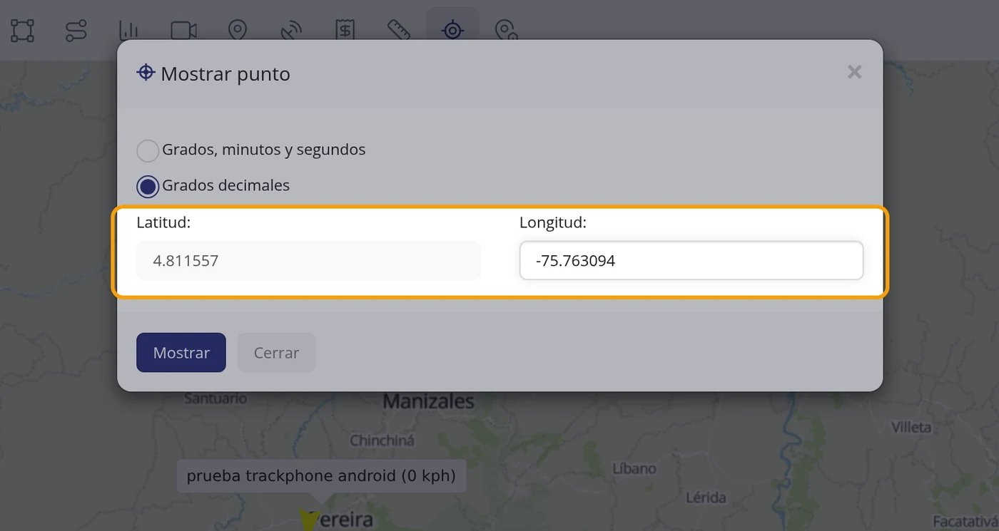 Paso 16: Escriba la latitud y la longitud