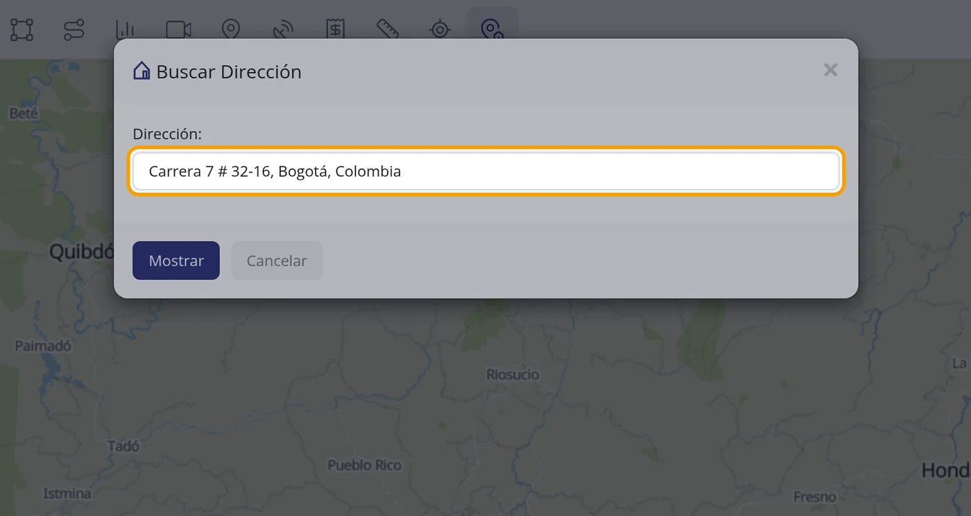 Paso 22: Escriba la dirección completa