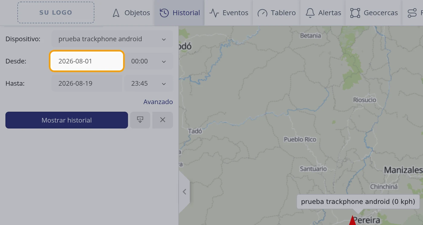 Paso 5: Ponga las fechas