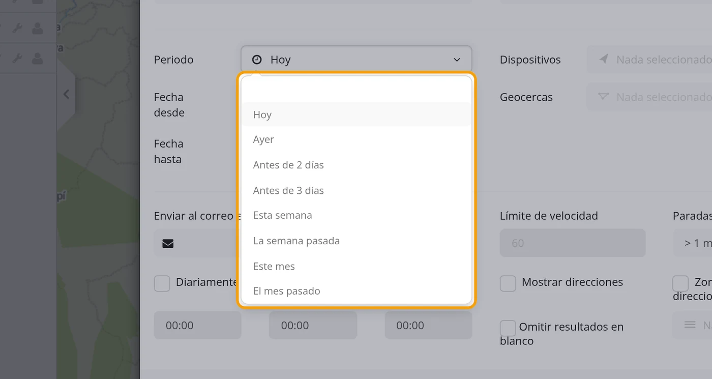 Paso 7: Mire el desplegable Periodo