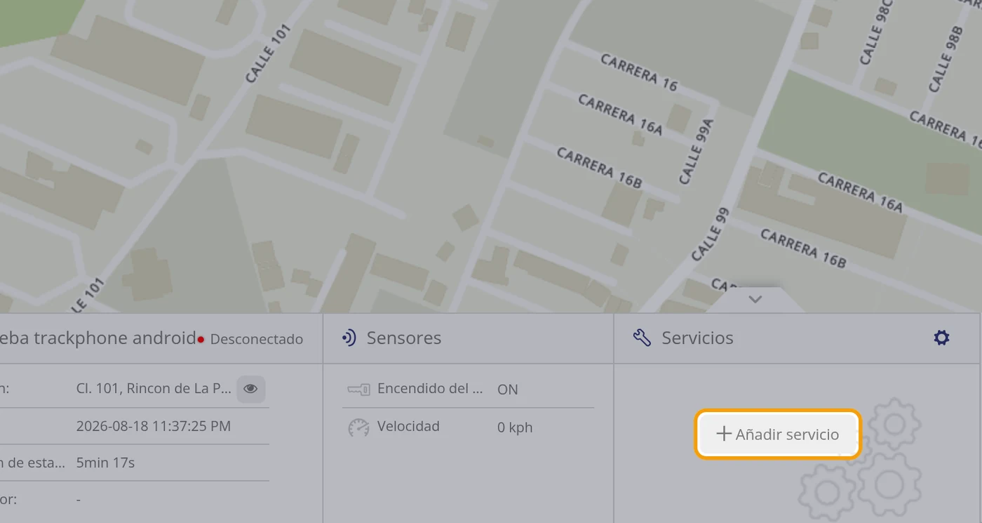 Paso 6: Pulse Añadir servicio en el recuadro Servicios
