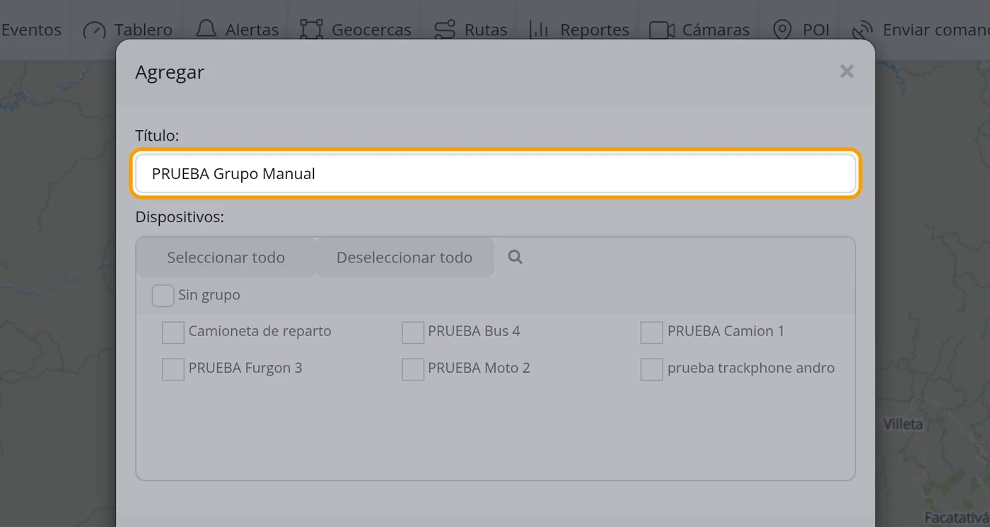 Paso 15: Escriba el nombre del grupo