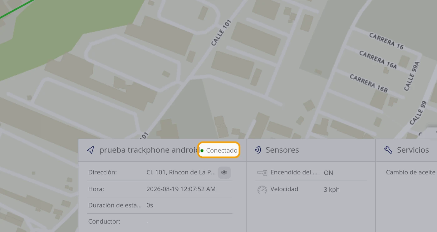 Paso 21: Mire el punto de Conectado o Desconectado
