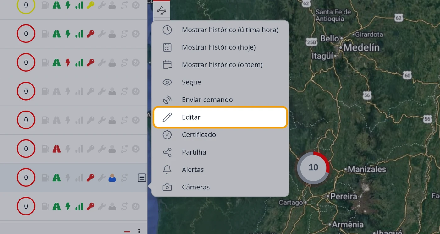 Clique em Editar