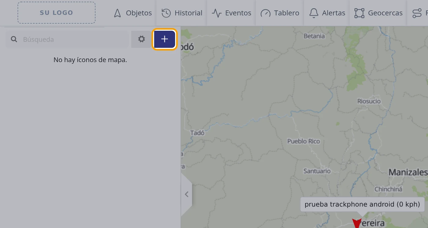 Paso 2: Pulse el botón azul del signo +