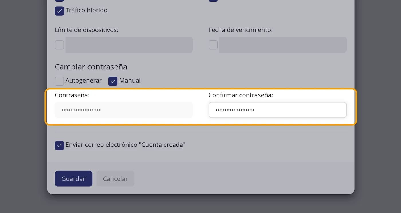 Paso 9: Poner la contraseña